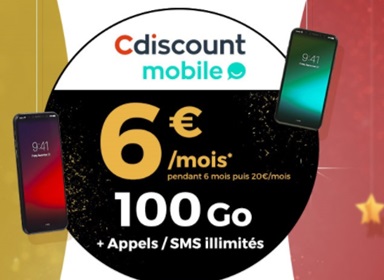 Nouvelle série limitée 100Go à 6 euros chez Cdiscount Mobile