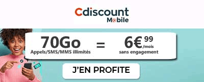 Forfait 70go de cdiscount