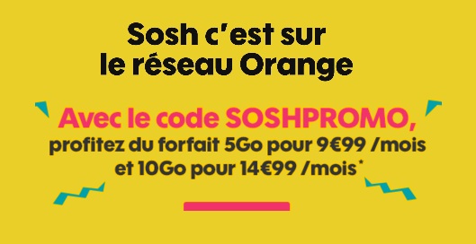 Votre forfait illimité pas cher avec un max de data sur le réseau Orange, c'est possible chez Sosh...