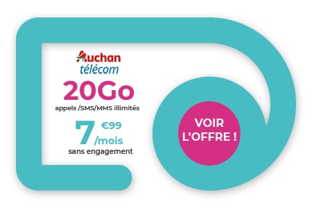 Forfait 20 Go Auchan Télécom