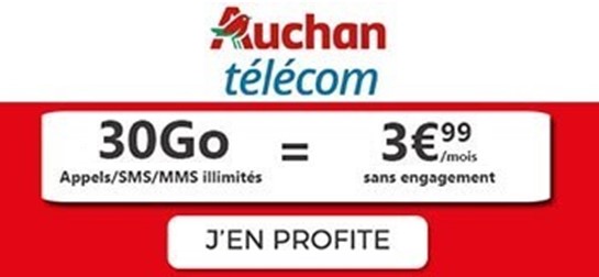 Forfait Auchan 30Go