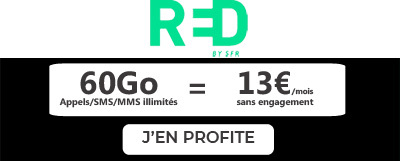 Promos RED by SFR forfaits mobiles