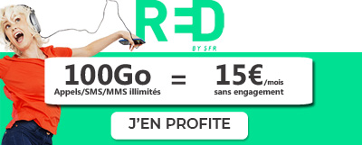 forfait 100 Go en promo chez RED by SFR