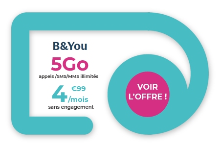 B&You forfait mobile 5Go