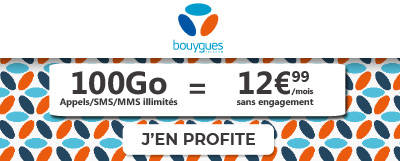 forfait mobile 100 Go de Bouygues Telecom en promotion