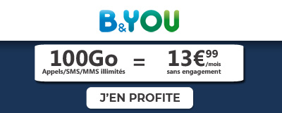 forfait 100 Go en promo chez b&you
