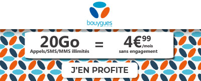 promo bouygues 20go