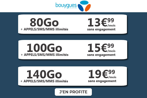 forfaits bouygues en promo