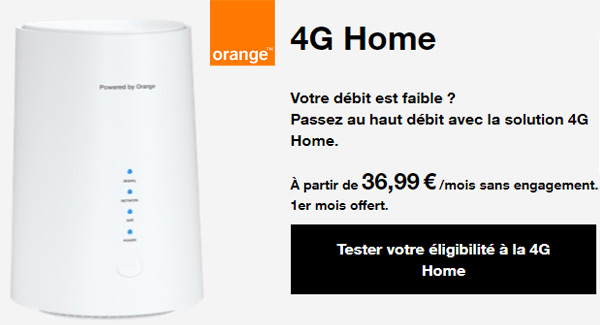 Box 4G Home d'Orange pas chère