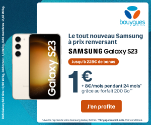 Promo Bouygues Telecom Samsung Galaxy S23
