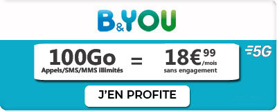 promo forfait B&You 5G de Bouygues Telecom
