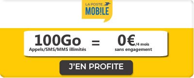 promo forfait 100Go La Poste Mobile
