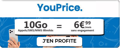 Le forfait le one de YouPrice 10Go
