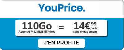 promo forfait Youprice 110Go
