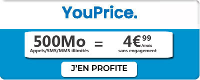 promo forfait YouPrice 500Mo