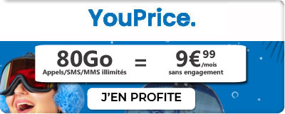forfait mobile Le Snow 80go YouPrice
