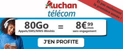 Forfait 80Go Auchan Telecom