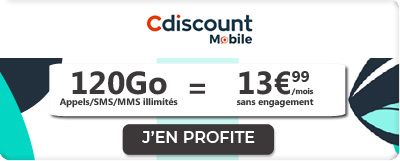 Forfait 120 Go de Cdiscount Mobile