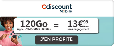 Forfait mobile 120 Go de Cdiscount Mobile
