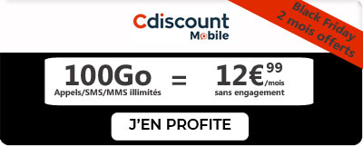 promo forfait Cdiscount 100Go 2 mois offerts