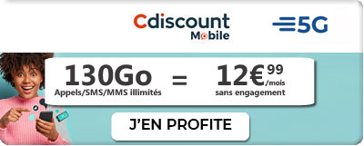 promo forfait cdiscount mobile 130go