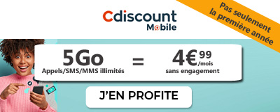 Promo Cdiscount Mobile 5Go