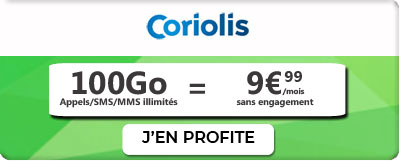 promo forfait 100Go coriolis