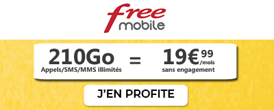 Forfait 210 Go Free Mobile
