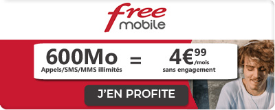 forfait free illimité 4.99 euros