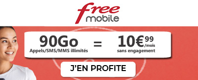 promo forfait free 90Go