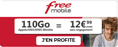 Forfait 110 Go Free Mobile