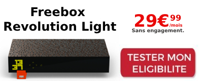 Nouvelle Freebox Révolution Light à prix fixe