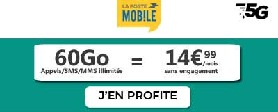 Forfait 5G La Poste Mobile