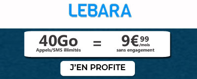 Lebara mobile promo 40Go