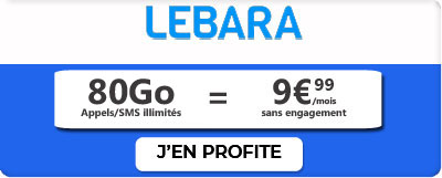 Forfait mobile 80 Go de Lebara