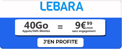 promo lebara mobile 40Go