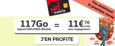 Forfait NRJ Mobile 117Go
