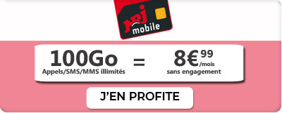 Forfait 100 Go NRJ Mobile