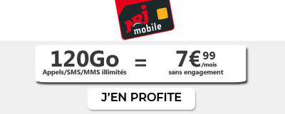 promo forfait 120Go nrj mobile