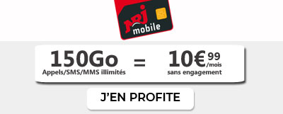 Forfait 150 Go de NRJ Mobile en promotion