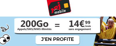 Forfait NRJ Mobile 200Go