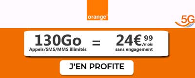 promo forfait Orange 130Go