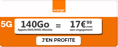 Forfait 140 Go de 5G Orange