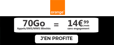 forfait 70 go en promo chez Orange
