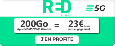 Forfait RED 200 Go de 5G