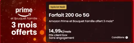 forfait SFR 200Go 5G