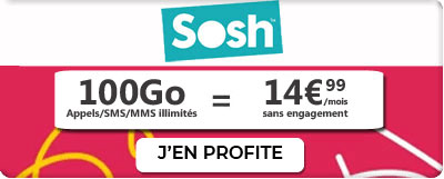 Forfait 100 Go de SOSH en promo