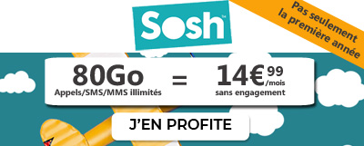 forfait 80 go de Sosh en promo