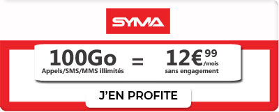 promo forfait 100Go Syma Mobile