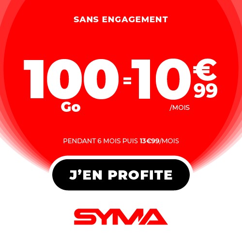 forfait Syma Mobile 100Go en promo